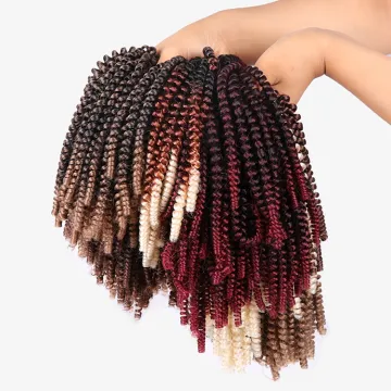 Cheap 8 inch nubian braid hair ombre #1 crotchet hair 10 inches ghana private label  spring curl hair