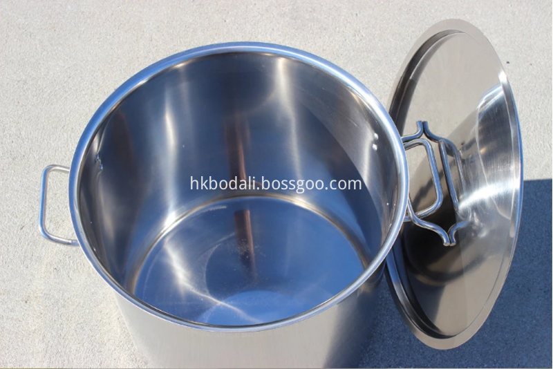 cooking stainless steel pail with cover