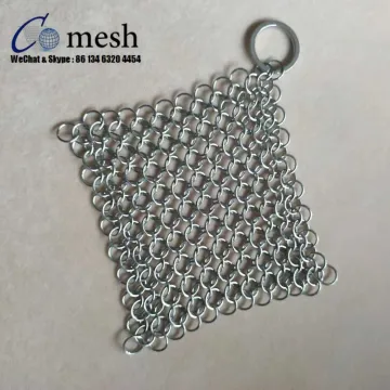 Stainless Steel Chainmail Scrubber / Cast Iron Cleaner