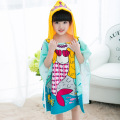 Kids microfiber surf poncho beach swming robe