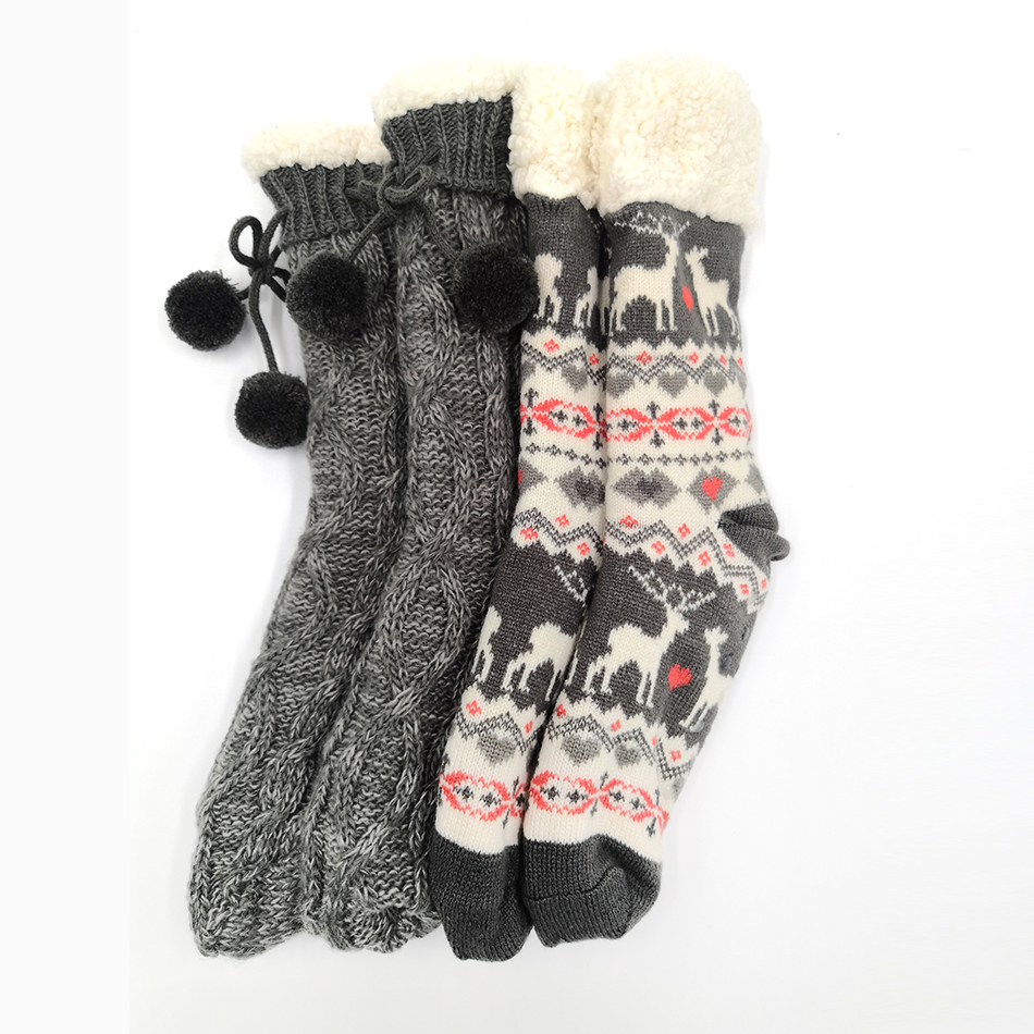 Custom thermal winter warm fuzzy socks