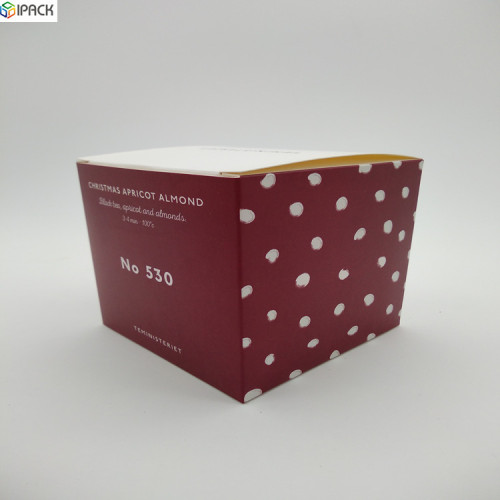 Custom Folding Paper Square White Card Box Packaging