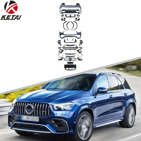 GLE63 AMG Style Body Kit for BENZ W167 (2020-2022) - Front Lip, Rear Diffuser, Side Skirts