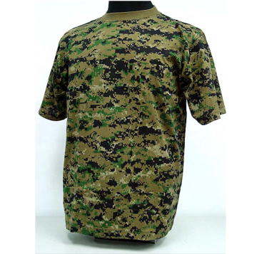 Customized 100% Cotton Knitted Short Sleeve T-Shirt