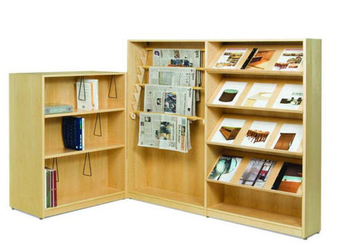 high quality wooden comic book display rack with great workmanship