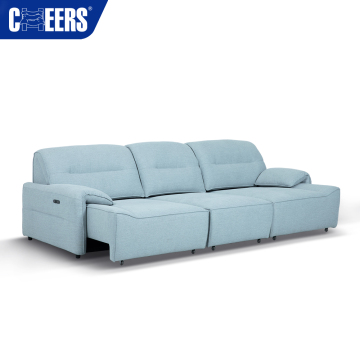 Manwah Knitted Fabric 3 Seat Electric Sofa Bed with New Design: Versatile Living Room Furniture