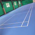 Tapete de quadra de badminton verde de PVC interno