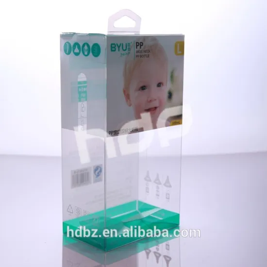 custom made pvc pet pp color box packaging