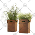 Corten Steel Long Planter Rectangular