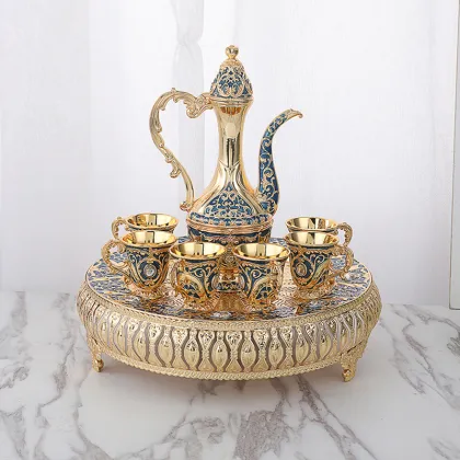 Eco-Friendly Metal Wine Pot Set - Wholesale Wine Divider Cup Set for Home Use