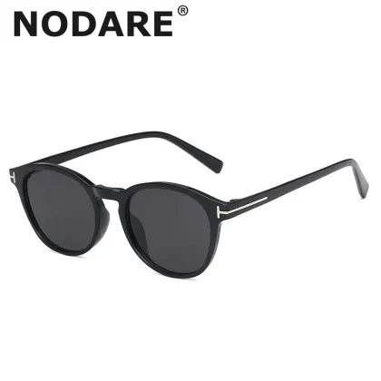 NODARE 2020 new Tom round sunglasses style pilot designer retro sun glasses fashion street tide glasses unisex Women ins Popular