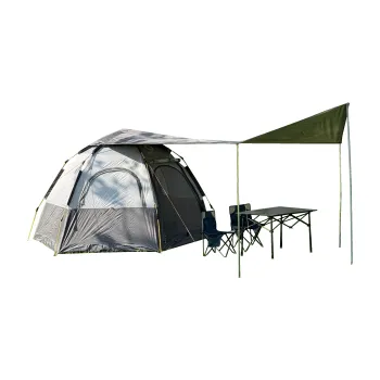  Waterproof Portable Hexagonal Pop-Up Tent for Camping, Picnics, Hiking, Sports, Family Parties, and BBQs 