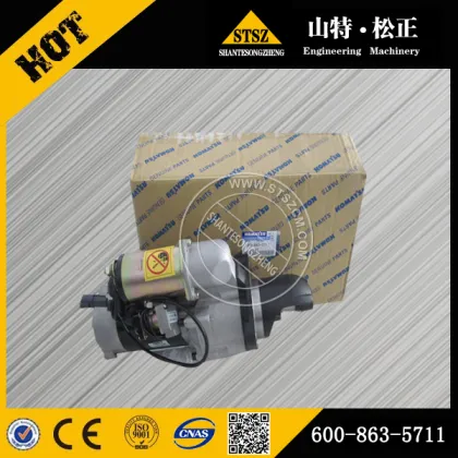 Komatsu SAA6D114 starting motor 600-863-5911 Nikko brand