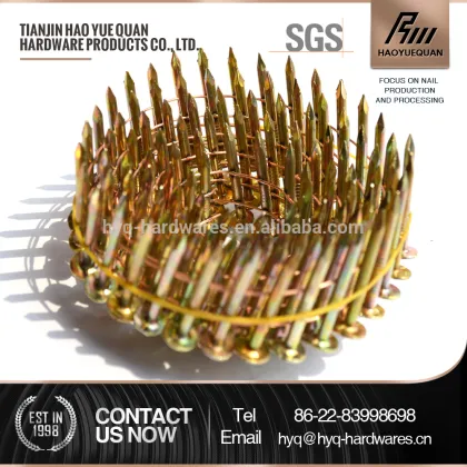 Galvanized bostitch roofing coil nails from nail factory