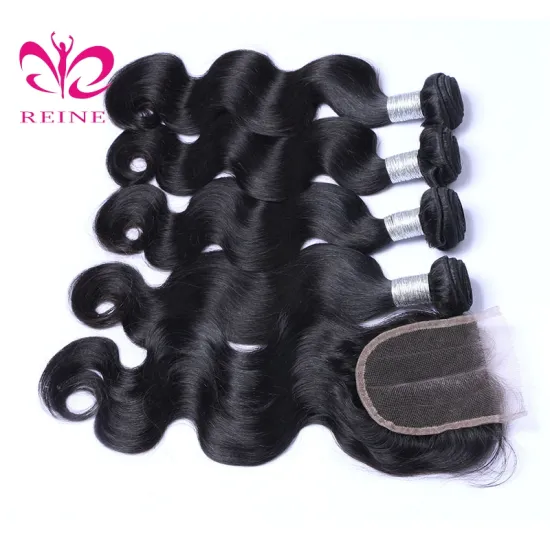 Factory Wholesale 8A Grade 100% Peruvian Human Hair, Unprocessed Virgin Body Wave Peruvian Hair Bundles with Closure