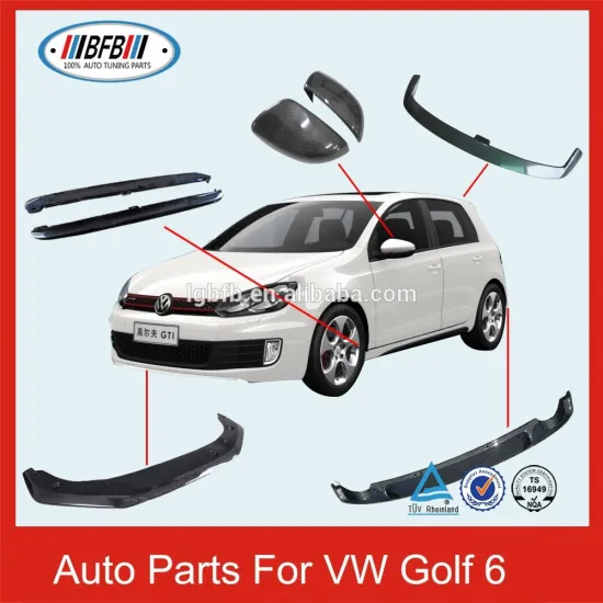 For Volkswage VW Golf 6 Auto Accessories Carbon Fiber Materials Spoiler