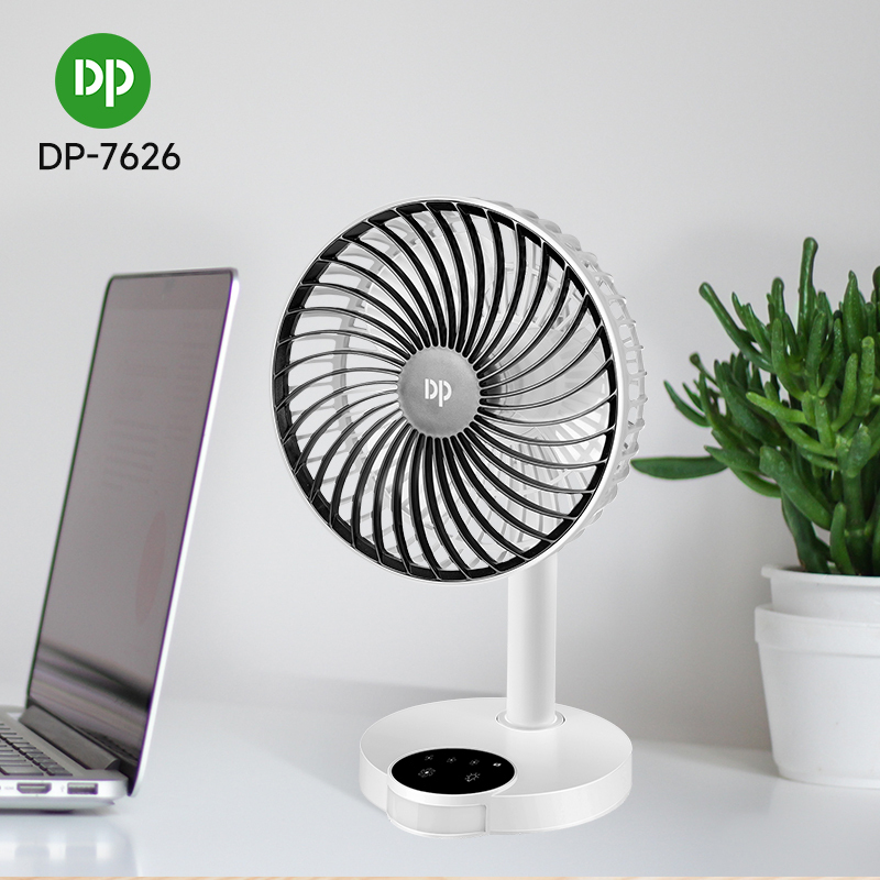 Desktop Portable 2400mAh Lithium Battery Rechargeable Fan