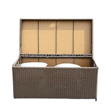 Waterproof Outdoor Patio Garden Wicker Rattan Pillow Cushion Storage Box