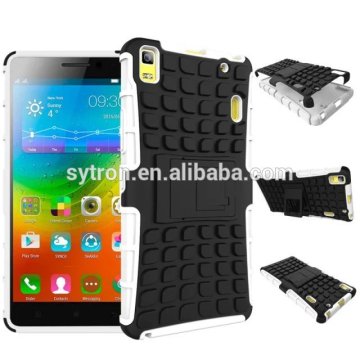 hybrid kickstand mobile phone case for lenovo s820