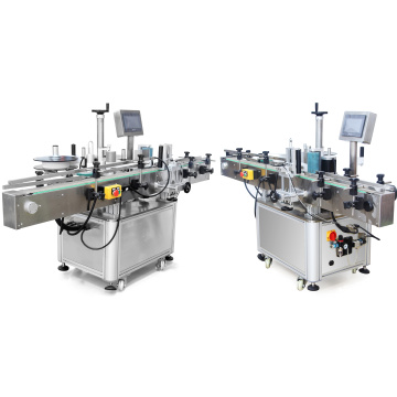 Máquina etiquetadora de botellas redondas