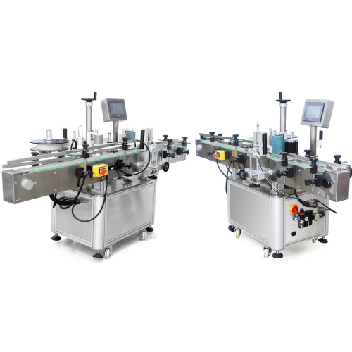 Máquina etiquetadora de botellas redondas