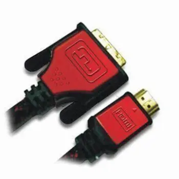 HDMI to DVI Cable with Gold-plated Connectors