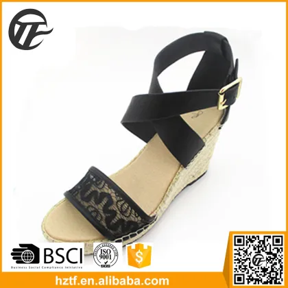 China supplier women wedge high heel shoe