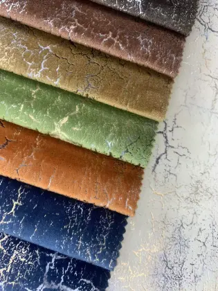 Genuine Bronzing Printing Bonding Holland Velvet Fabric