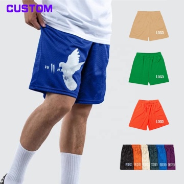 High-Quality Nylon/Cotton 2-In-1 Breathable Mens Athletic Shorts with Custom Logo