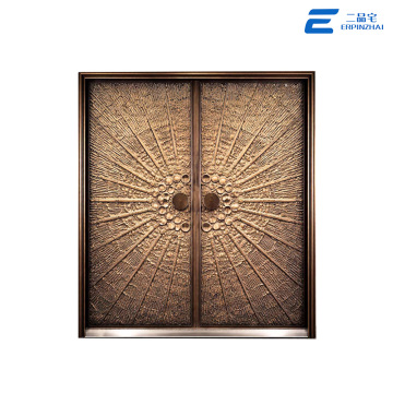 Full Panel Cast Aluminum Villa Security Door