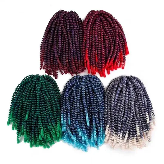 Synthetic  nubian twist curly Crochet Braids Fluffy Twist Hair Extensions