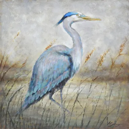 Crane Wall Art Set Midland Wildlife Oil Painting
