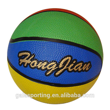 2015new style hot sell made in China good quality customized logo official size orange rubber basketball