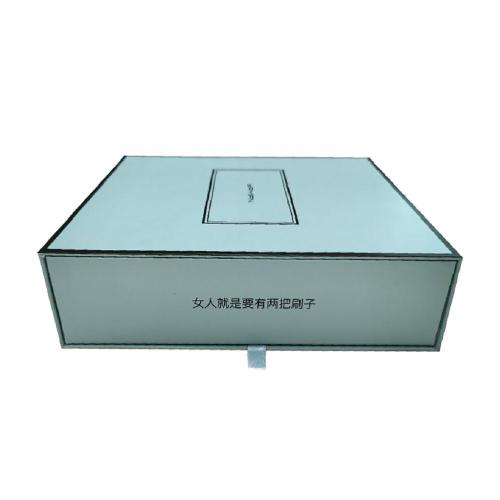 Customized printing slide drawer box ribbon tag