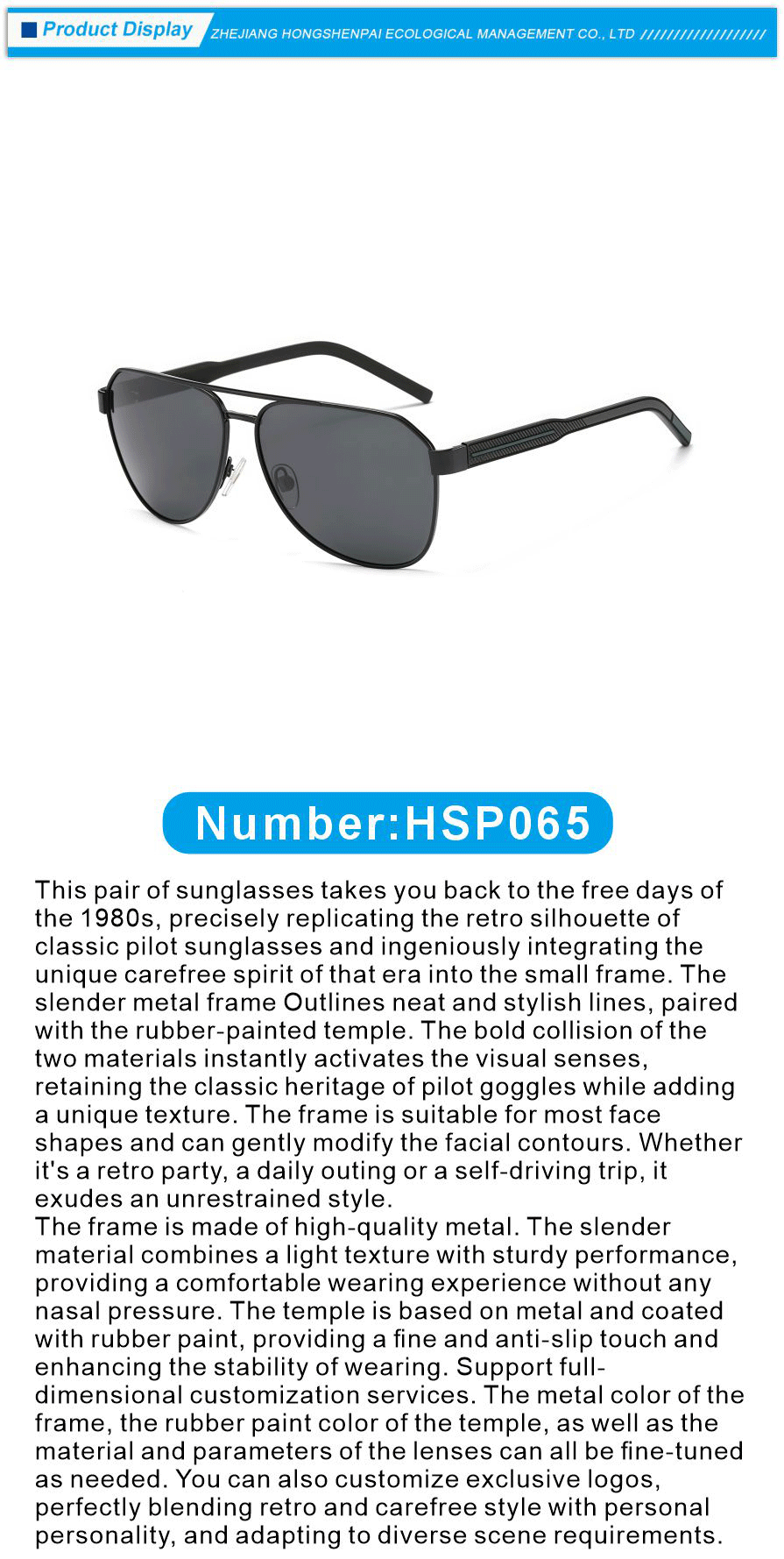 Metal and Rubber Sunglasses Vintage