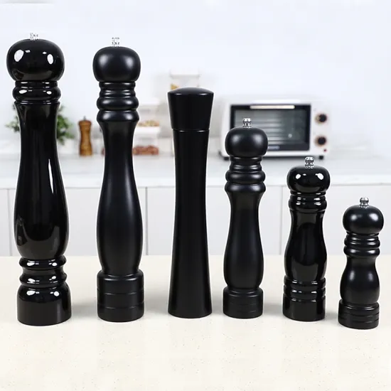Professional Wooden Pepper and Salt Mill Set with Adjustable Ceramic Rotors for Solid Wood Spices