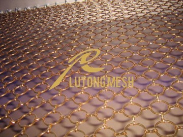 Fashion Metal Ring Chain Mesh for Interior Decor Project