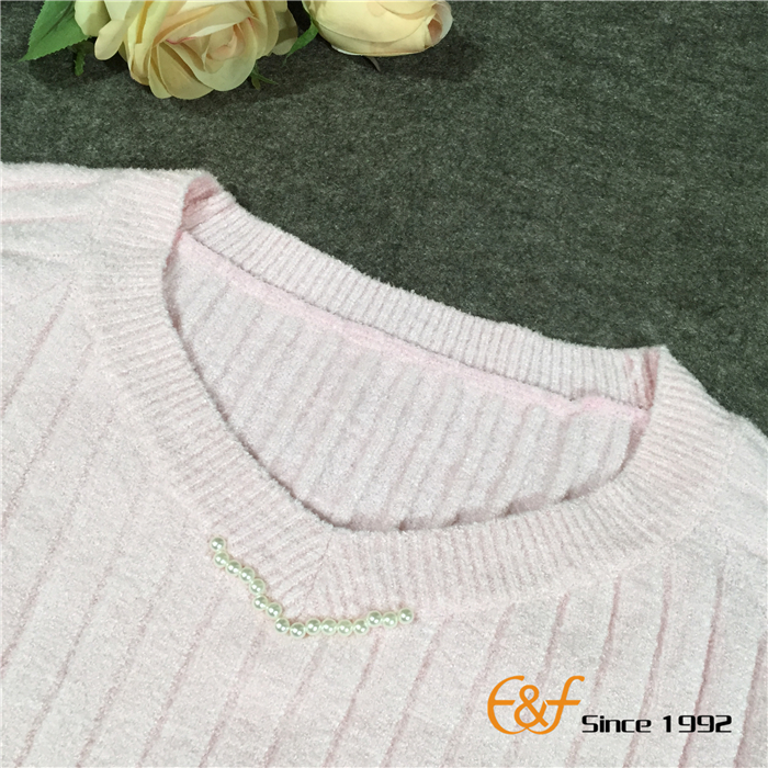  Graceful Sweater with V Neck