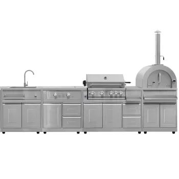 Stainless Steel Waterproof Bar Kitchen Outdoor BBQ Island for Camping