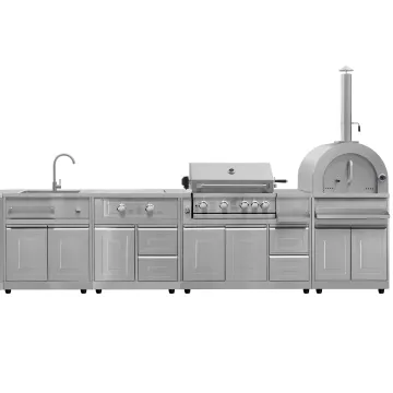 Stainless Steel Waterproof Bar Kitchen Outdoor BBQ Island for Camping