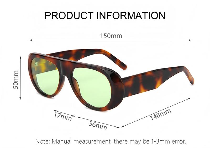 Aviator Sunglasses Size