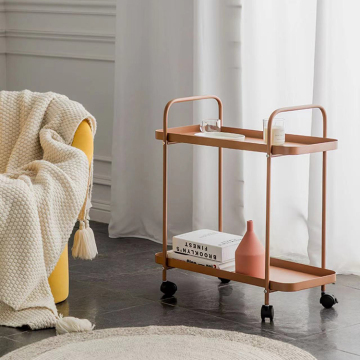 Nordic Metal Movable Table Cart for Home Cocktails