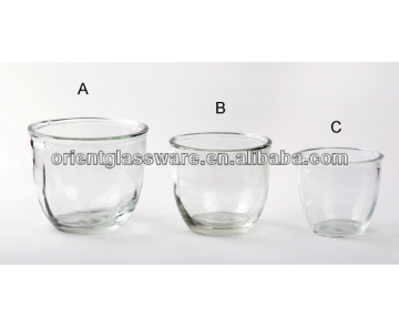 Hot selling clear glass flower pots