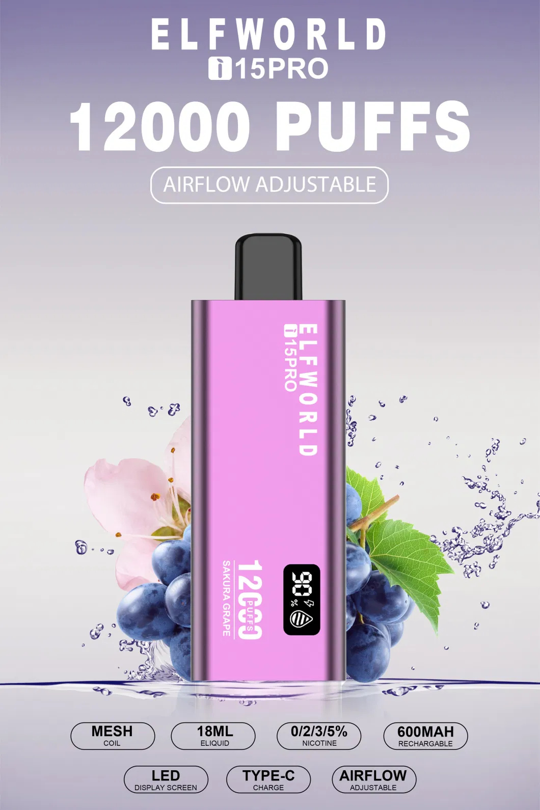 High-Quality-Prefilled-Elf-World-Factory-I15-PRO-12000-Puffs-Disposable-Vape-LED-Screen-Airflow-Adjustment-Big-Cloud-Disposable-Vape-Pen-Vapor-Advanced-Bar High-Quality-Prefilled-Elf-World-Factory-I15-PRO-12000-Puffs-Disposable-Vape-LED-Screen-Airflow-Adjustment-Big-Cloud-Disposable-Vape-Pen-Vapor-Advanced-Bar