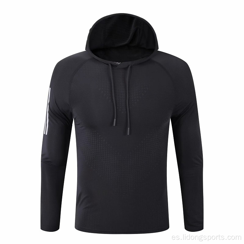 Sudadera para el gimnasio de la sudadera con capucha para hombres personalizados