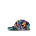 Man skull cap abstract doodle baseball cap