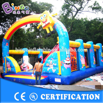 Popular outdoor entertainment inflatable spongebob theme bouncer