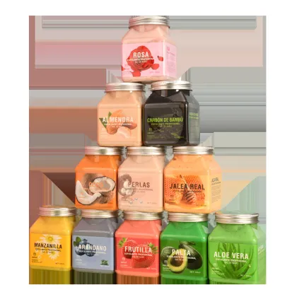 OEM Wholesale Custom Bulk Vegan Organic Fruit Body Scrub Whitening Exfoliant