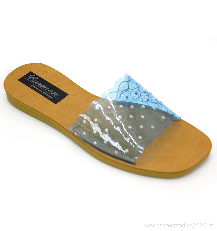 Fish mouth women's sandals with memory foam soles