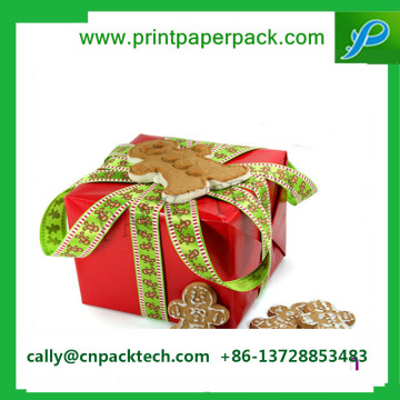 Charming Bowknot Christmas Cardboard Packaging Gift Box Folower Box